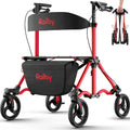 Rollator Walkers for Seniors with Seat - Ultra Compact Travel Rollator