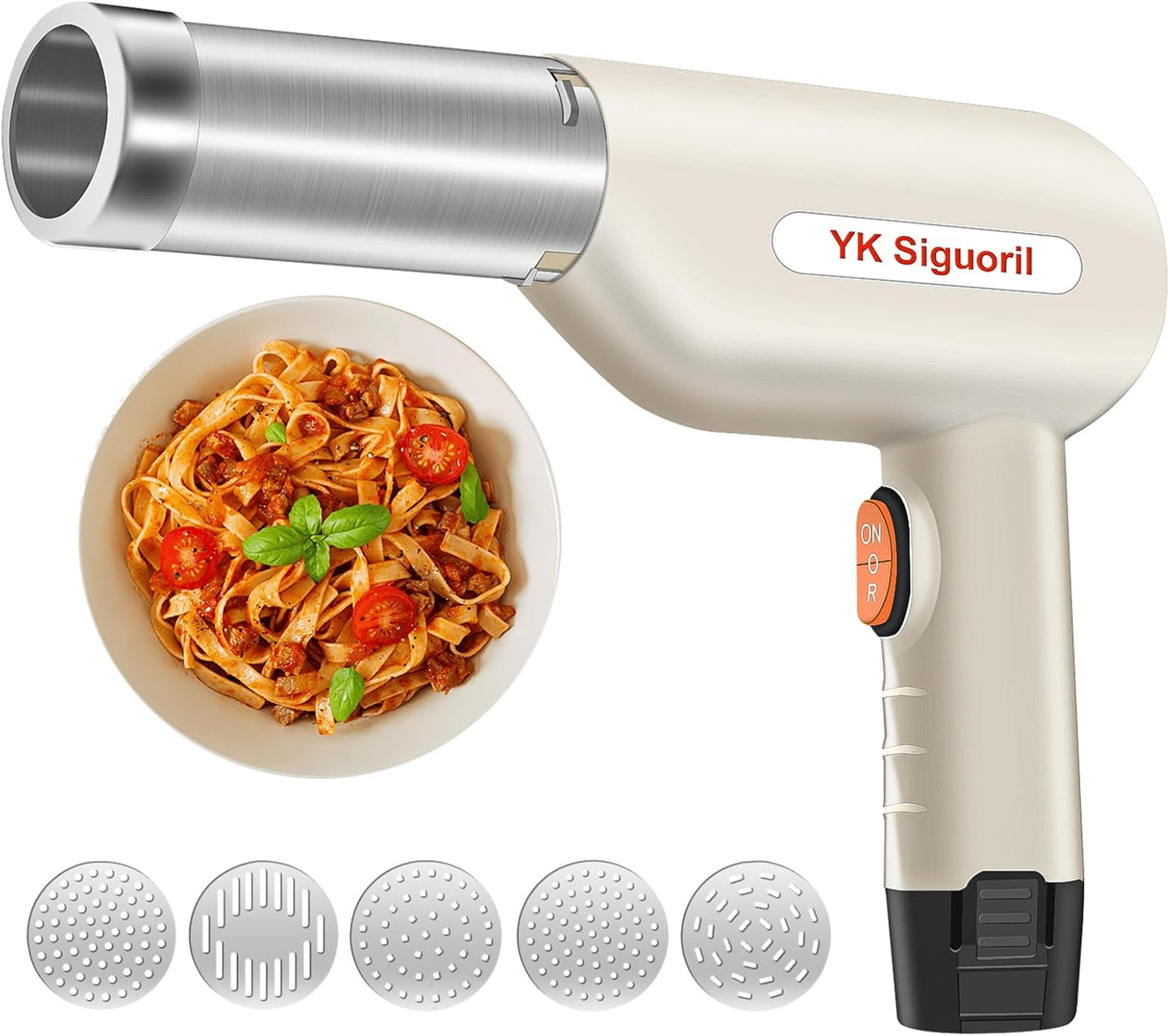 Cordless 5-in-1 Electric Pasta Maker - Quick Clean