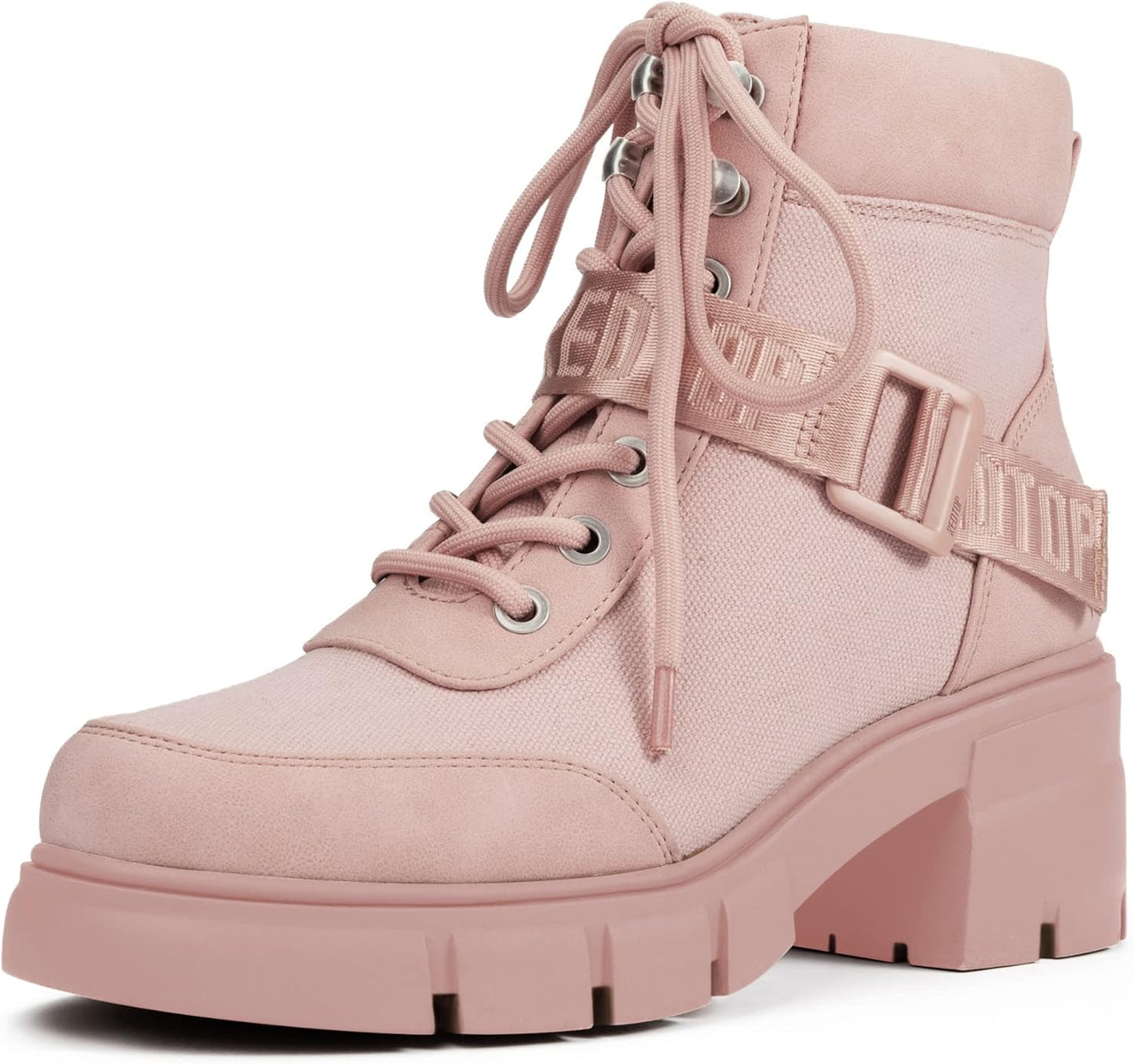 REDTOP Women's Combat Boots with Chunky Lug Sole for Style