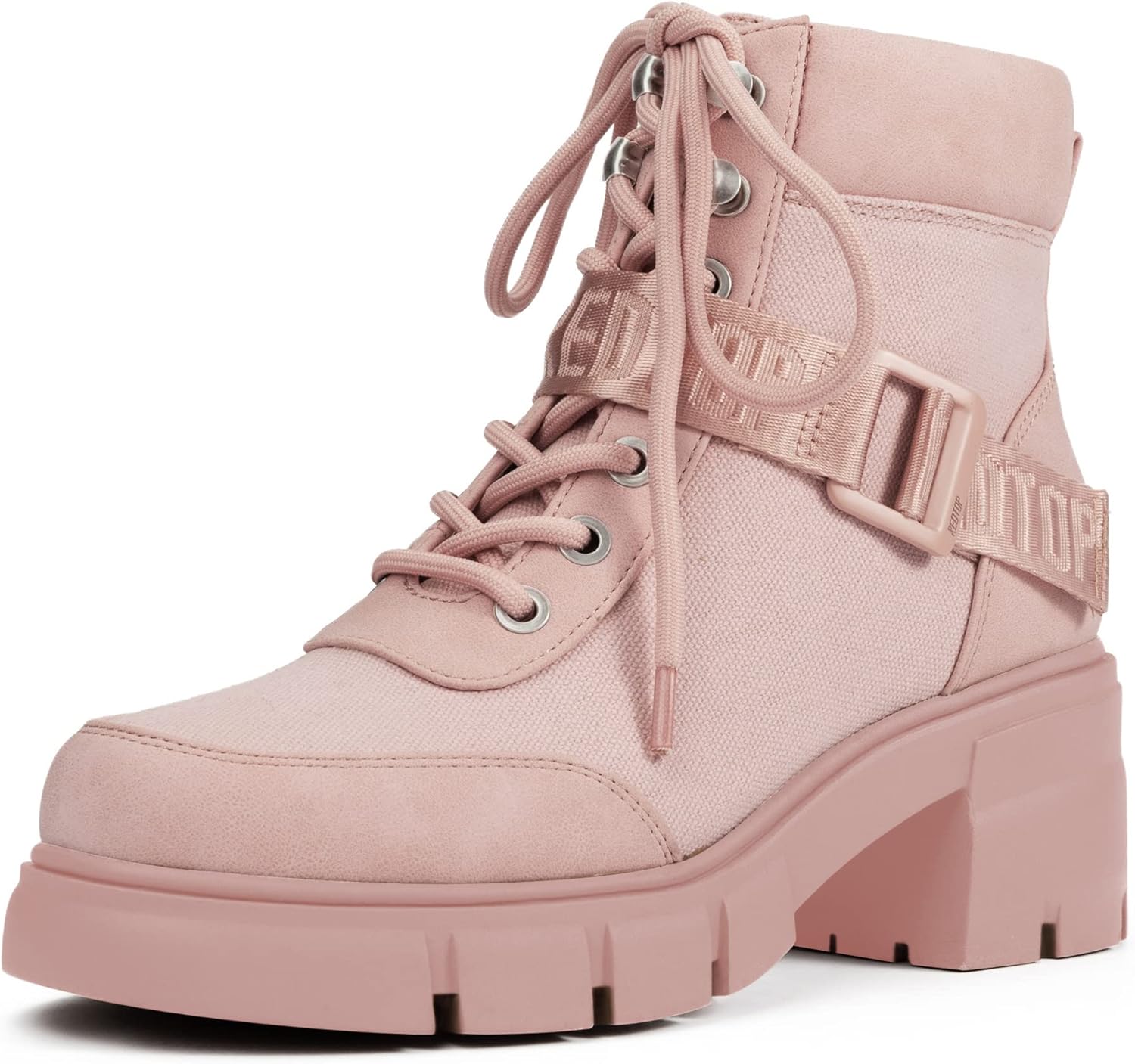 REDTOP Women's Combat Boots with Chunky Lug Sole for Style