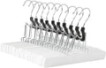 Wooden Pants Hangers - White (Pack of 60) - Neat Closet Storage