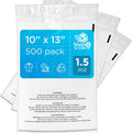 10 x 13 Clear Poly Bags with Suffocation Warning - Resealable 1.5 Mil