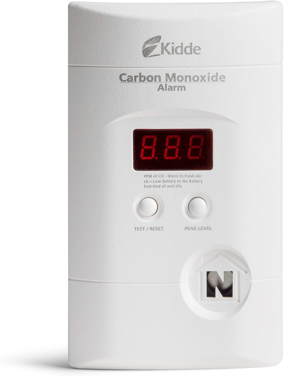 Kidde Carbon Monoxide Detector with Digital LED Display and Backup