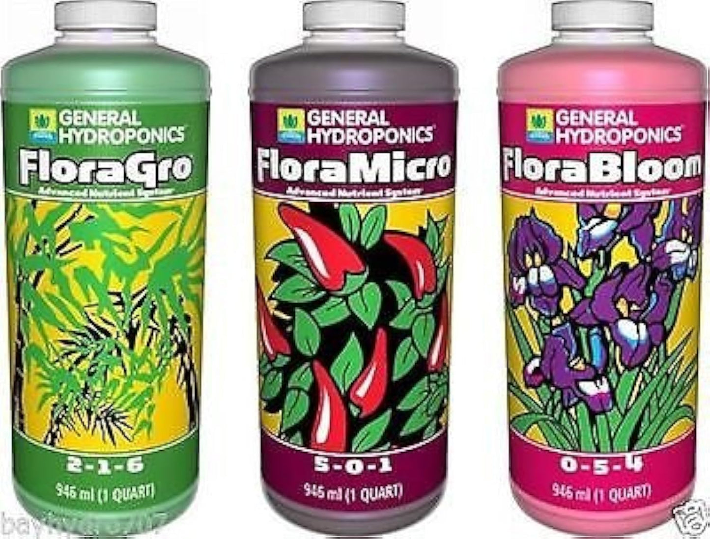 General Hydroponics GH Flora Series Trio for Optimal Plant Growth