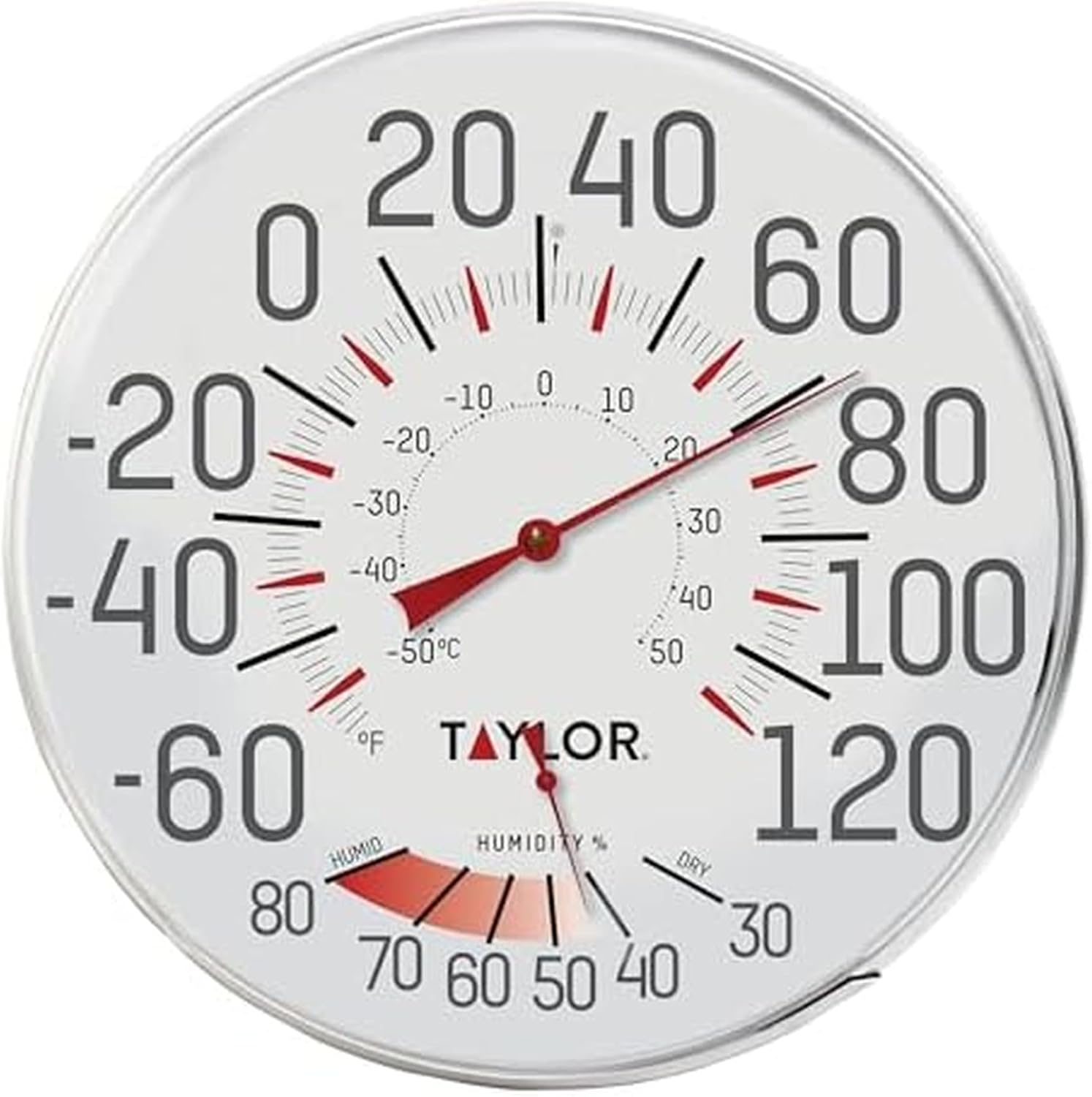Taylor Precision Products Humidiguide Dial Thermometer for All Needs