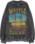 Bellelement Acid Wash Oversized Sweatshirt - Vintage Style!
