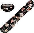 LIZPARE Ergonomic Memory Foam Wrist Rest Set - Typing Pain Relief