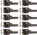 GOBEKOR Oil Rubbed Bronze Passage Lever Handles for Doors