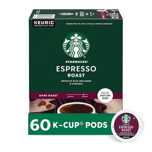 Starbucks Dark Roast Espresso K-Cups, 100% Arabica