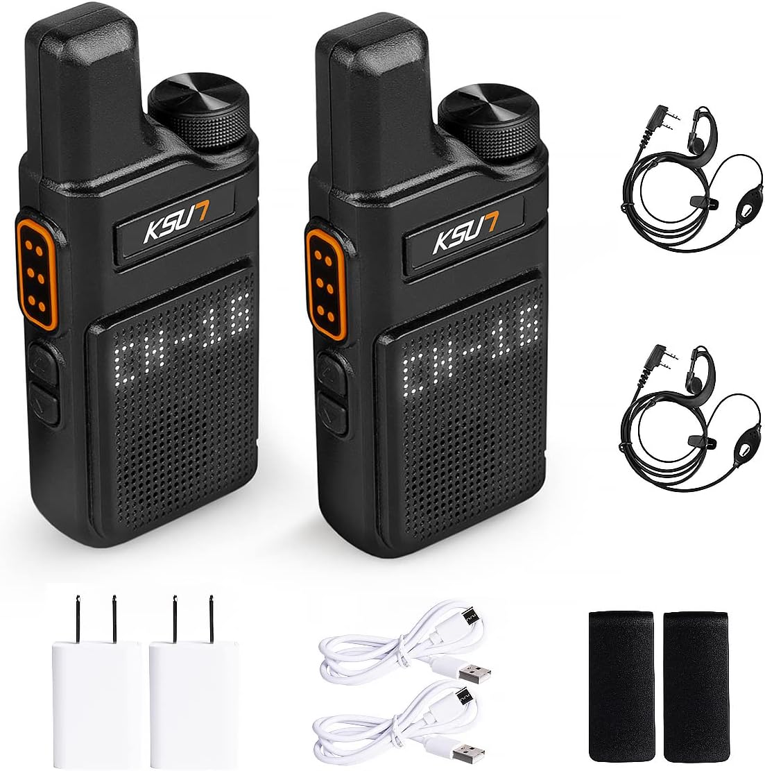 KSUN Walkie Talkies M6 with Earpiece for Long Range Use