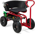 Goplus Garden Seat with Wheels for Comfortable Gardening Tasks
