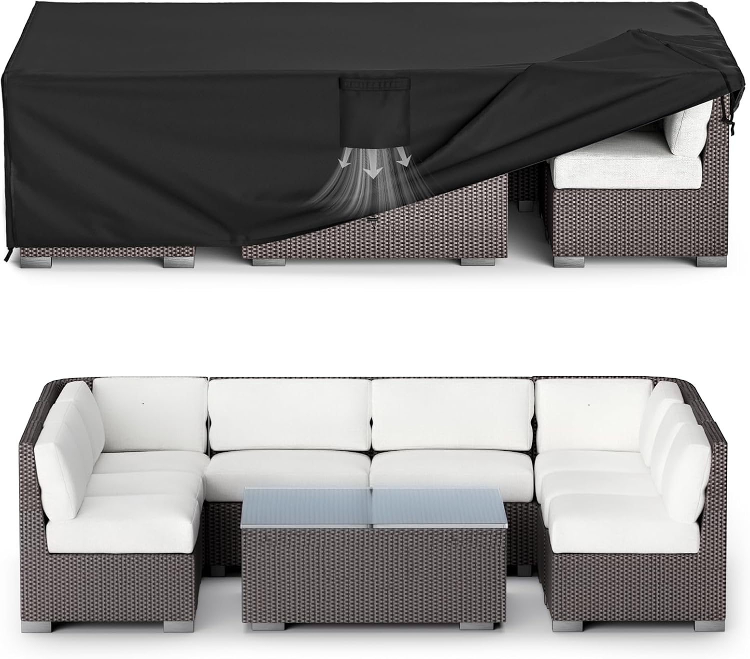 MR.COVER Patio Furniture Cover for Outdoor Sectional Sofa Set