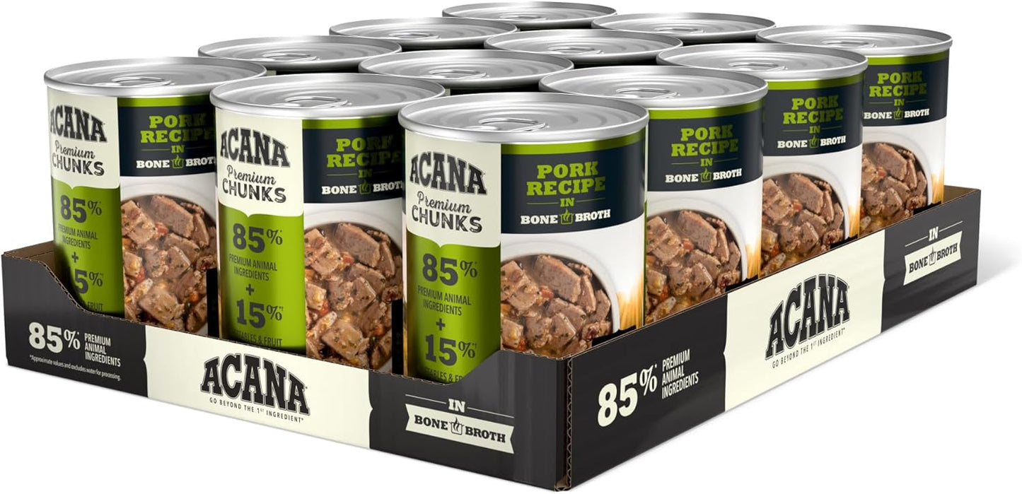 ACANA Premium Chunks in Bone Broth Wet Dog Food Pork Recipe