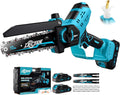 Mini Chainsaw Cordless 6 in Electric Chain Saw - Fast Backyard