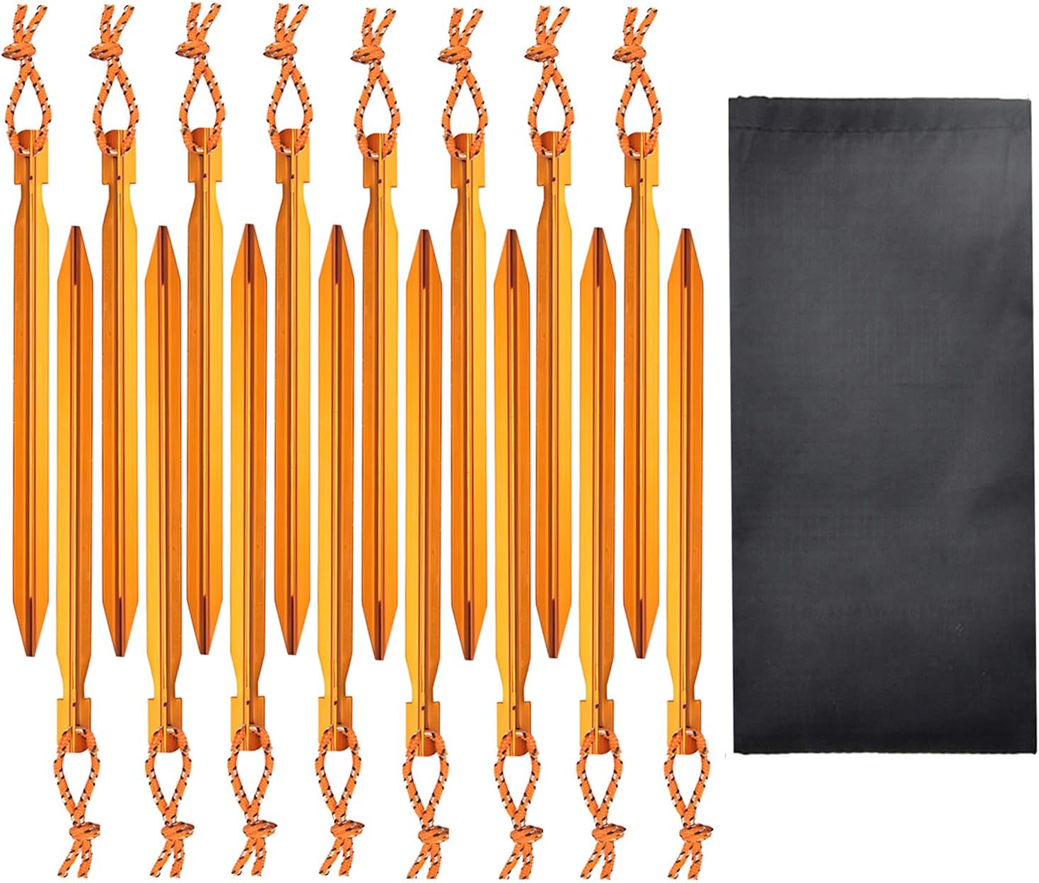 Lightweight Aluminum Tent Stakes: LUYADIN Camping Essentials