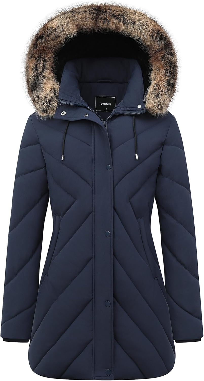 Women's Winter Coat Long Puffer Jacket - Waterproof Warm Thick