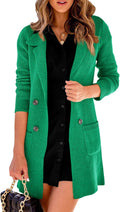 Danedvi Women Open Front Lapel Collar Cardigan - Versatile MidHip