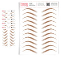 Temporary Eyebrow Tattoos Waterproof Stickers - Natural Strokes