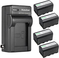 Kastar 4-Pack Battery and AC Wall Charger Replacement for Leica Gear