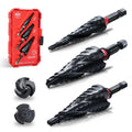 EZARC Step Drill Bit for Metal M35 Cobalt - Durable AlTiN Set