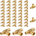 3/4 in x 1/2 in x 3/4 in PEX Reducing Tee (50-Pack) - Durable Brass