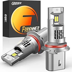 Forenner Upgraded 9007 LED Bulb: 26000LM Dual Beam Brightness