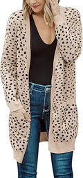 MEROKEETY Women's Open Front Knit Cardigan for All Seasons