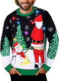 Men/Women Light Up Knitted Ugly Christmas Sweater with LED Lights