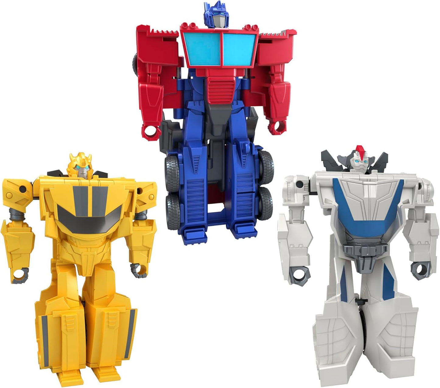 Transformers 1-Step Flip Heroes 3-Pack Action Figures for Kids