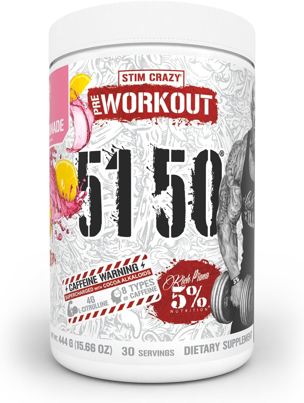 5150 High Stim Pre-Workout Powder for Extreme Energy & Focus