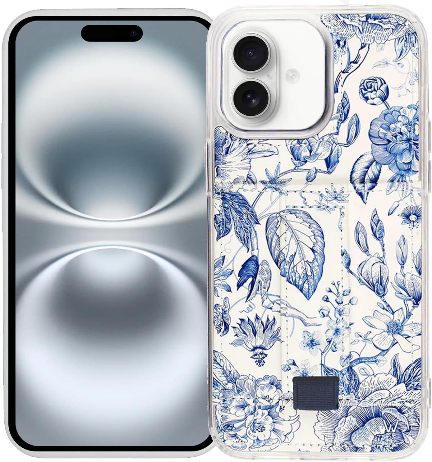 Walli iPhone 16 Case Aesthetic Wallet with Kickstand & Strap