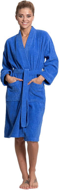 Turkuoise Soft & Absorbent Towel Robe Kimono - Plush Turkish Cotton