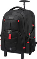 Rolling Laptop Backpack with Wheels for 17 in Laptops - Travel Ready