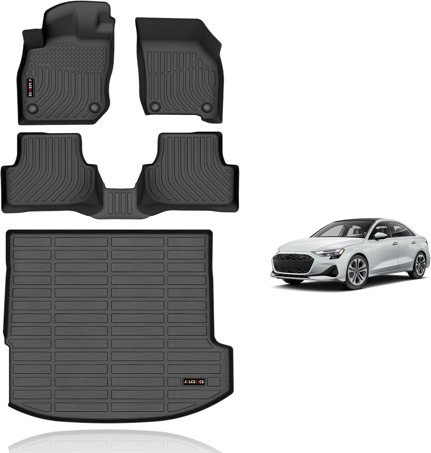 Custom Floor Mats for Audi A3 2022 2023 2024 by KELCSEECS