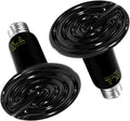 Ceramic Reptile Heat Lamp 100W 2-Pack - No Light Heat Emitters
