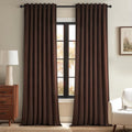 Topfinel Dark Brown Velvet Blackout Curtains 84 in - Luxury Thermal