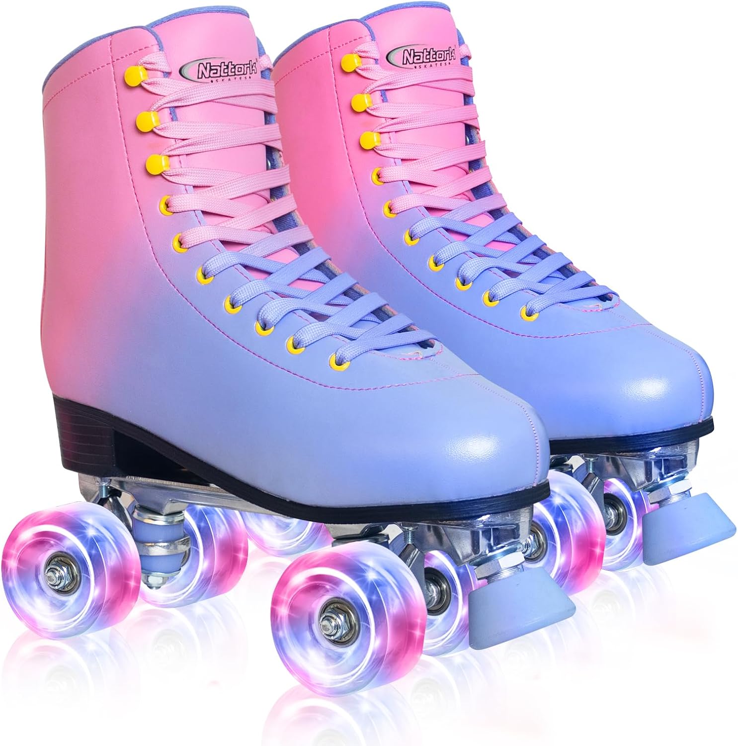 Roller Skates for Women with High-top Double Row Design