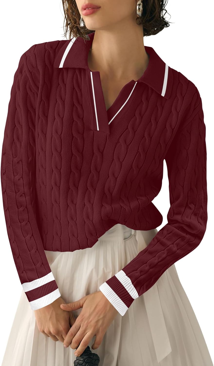 Micoson Womens Fall Long Sleeve Sweaters for Stylish Comfort