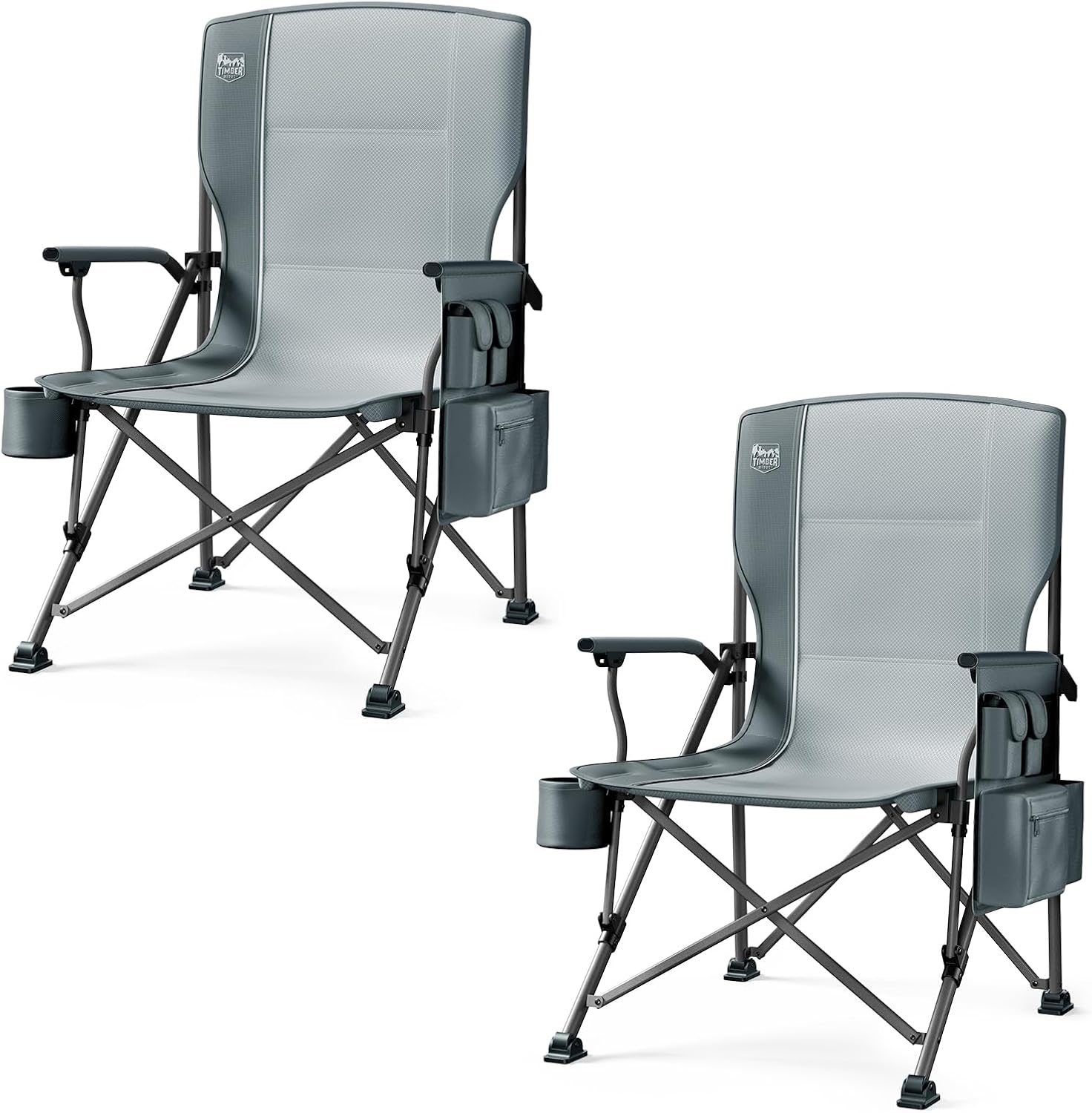 Oversized Folding Camping Chair with High Back and Heavy Duty Support