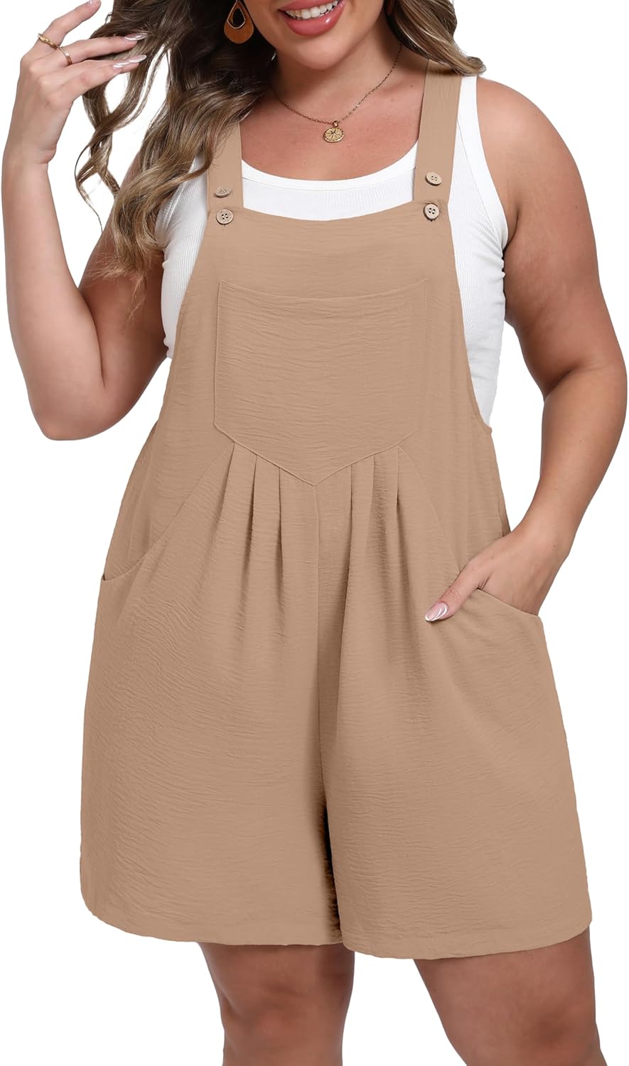 Stylish Plus Size Romper Jumpsuit for Women by OLRIK