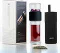 Premium Double-Wall Glass Tea & Fruit Infuser Bottle - Travel Tumbler