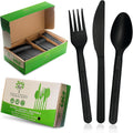 Compostable Cutlery Set, Plant-Based Disposable Utensils - 380pc