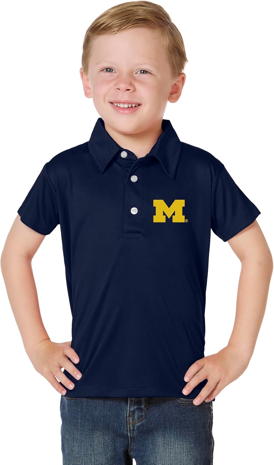 Little King NCAA Toddler Boys Polo Shirt for Young Fans