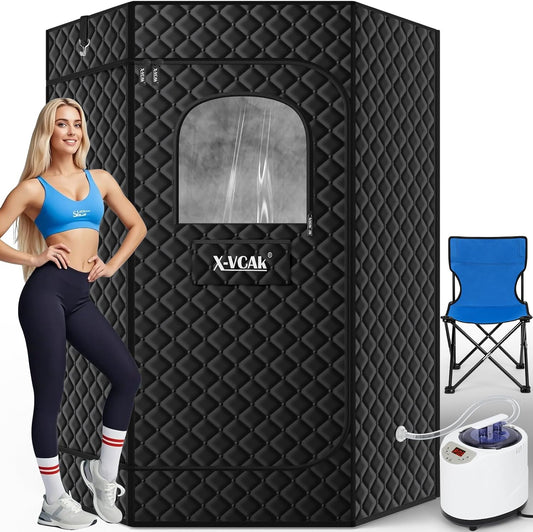 Portable Sauna Box w/ 3L Steamer & Chair