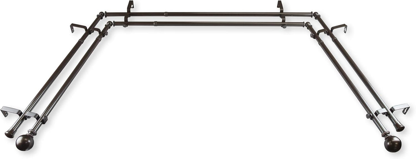 Transform Your Bay Window with Rod Desyne Double Curtain Rod