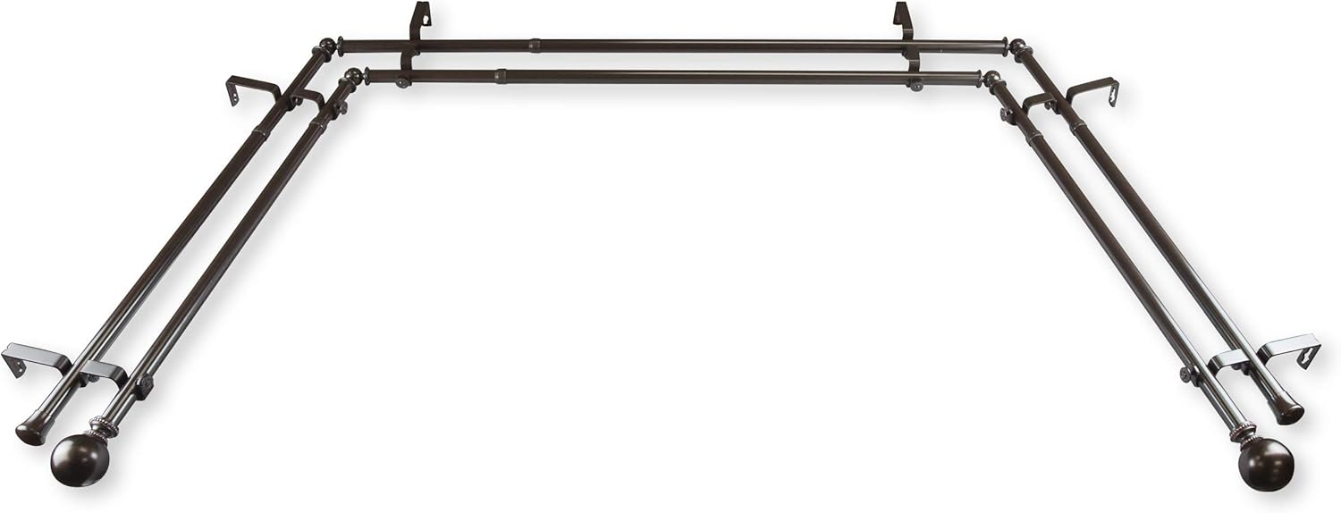 Transform Your Bay Window with Rod Desyne Double Curtain Rod