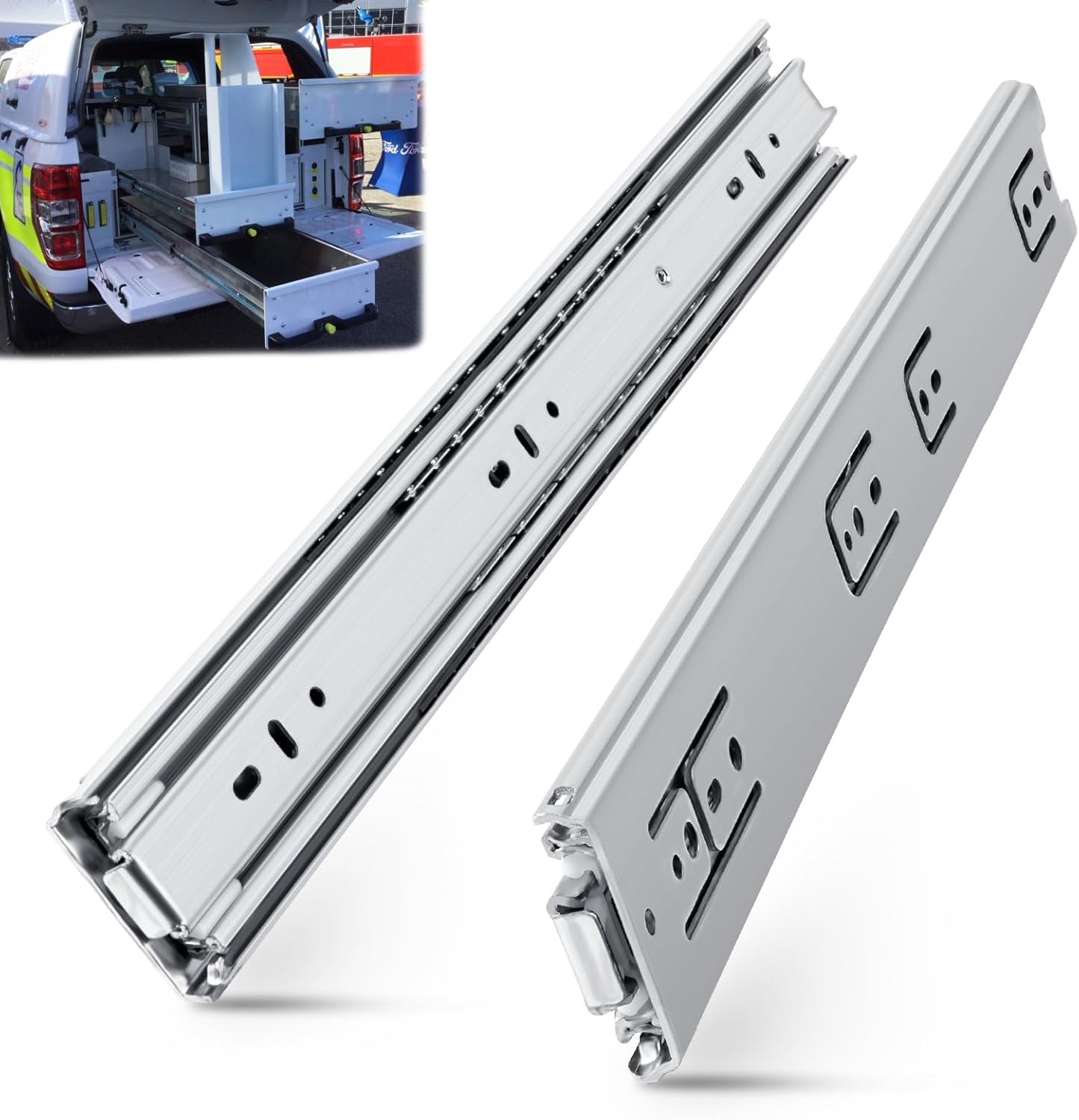 SLIDEWAY Heavy Duty Drawer Slides for Smooth Full Extension Use