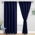 Blackout Curtains for Bedroom - Extra Wide 60 x 84 in Navy Blue