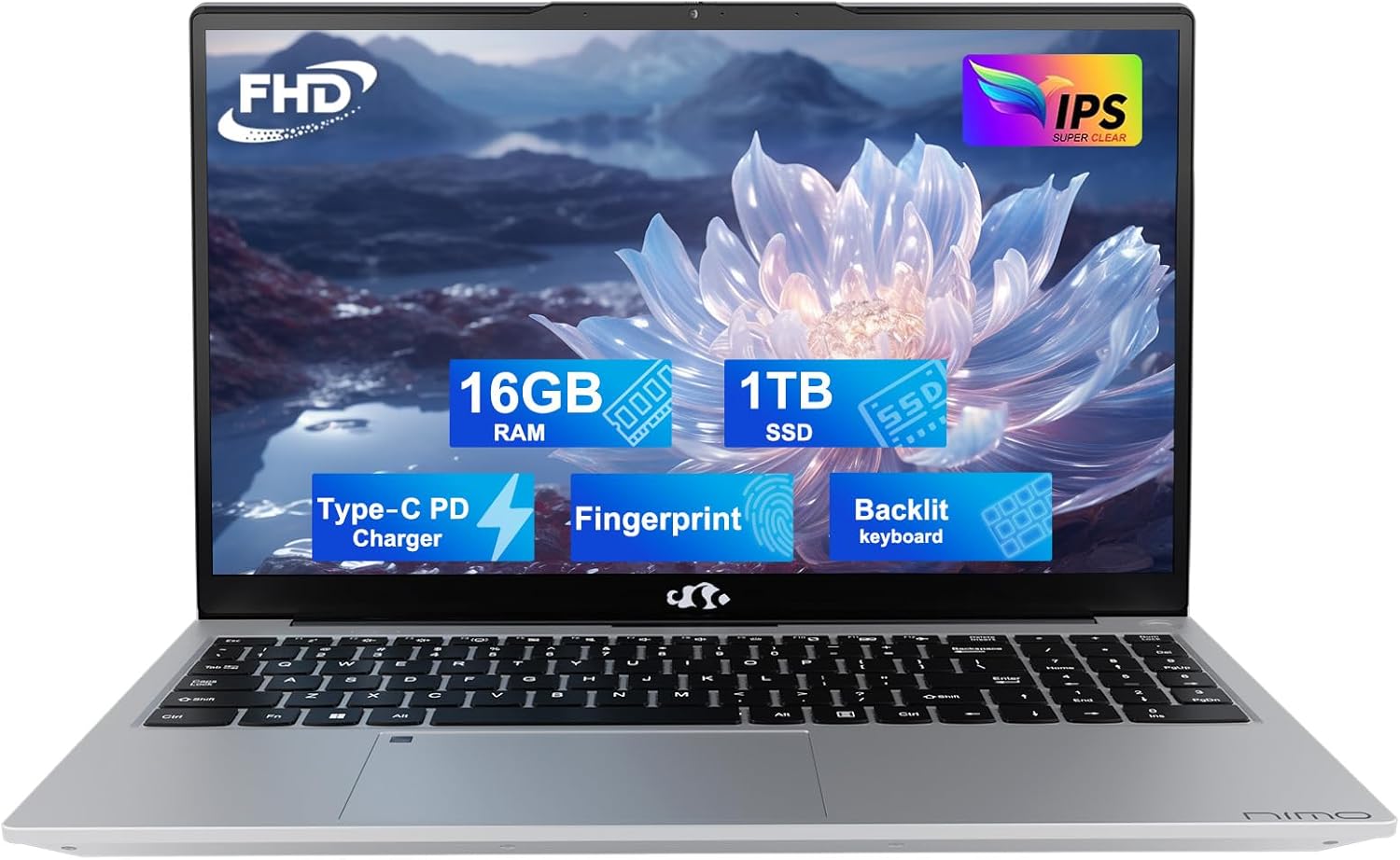 15.6 IPS FHD Student Laptop with 16GB RAM and 1TB SSD