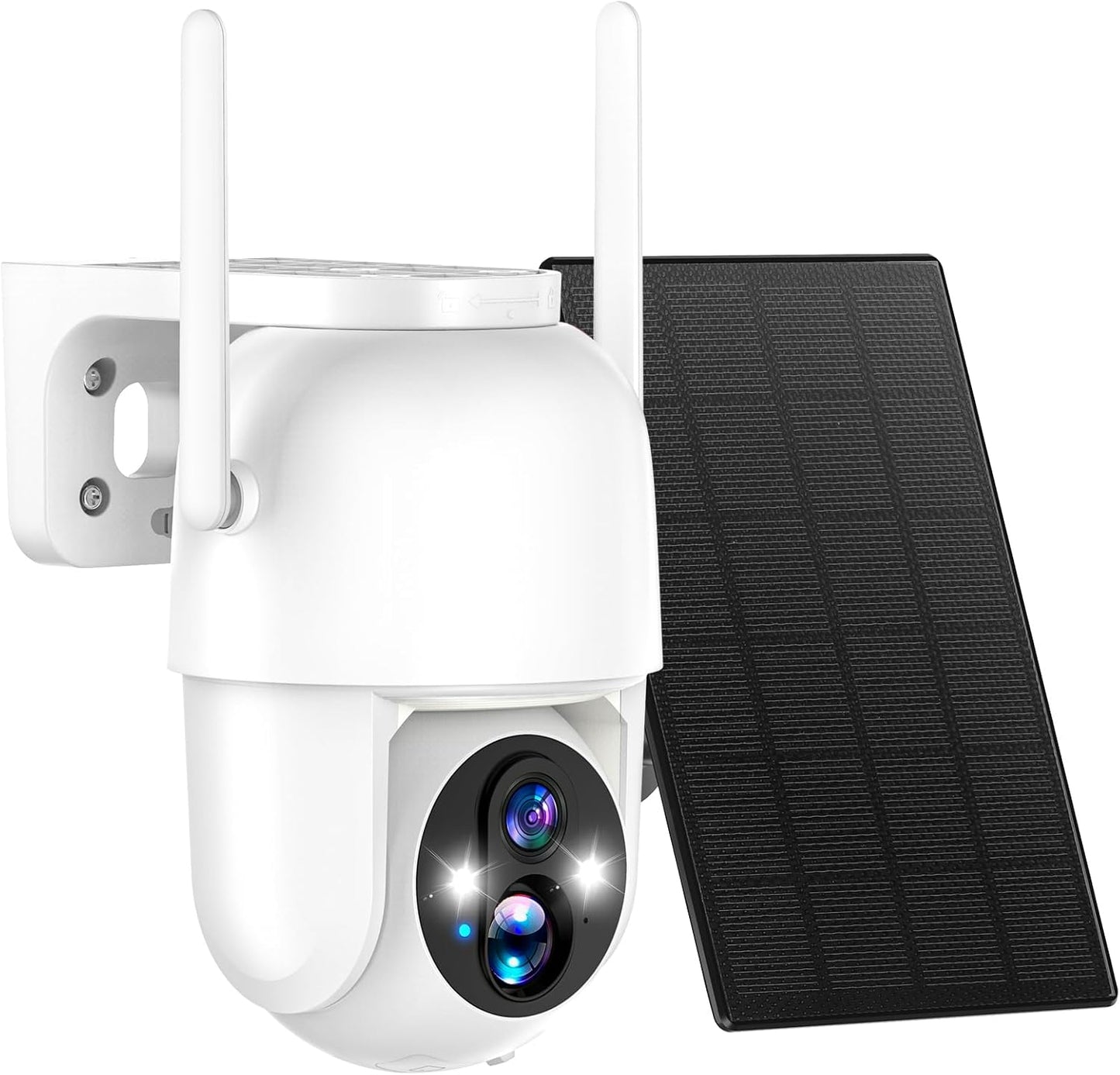 2K Wireless Solar Security Camera: Color Night Vision